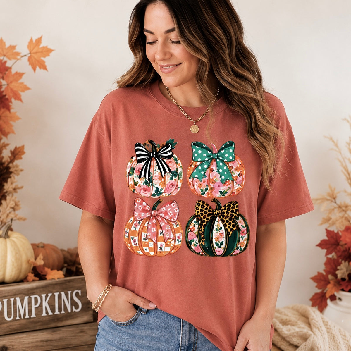 Fall Pumpkin Bow