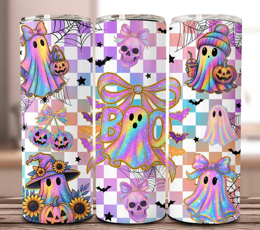 Rainbow Ghost Tumbler