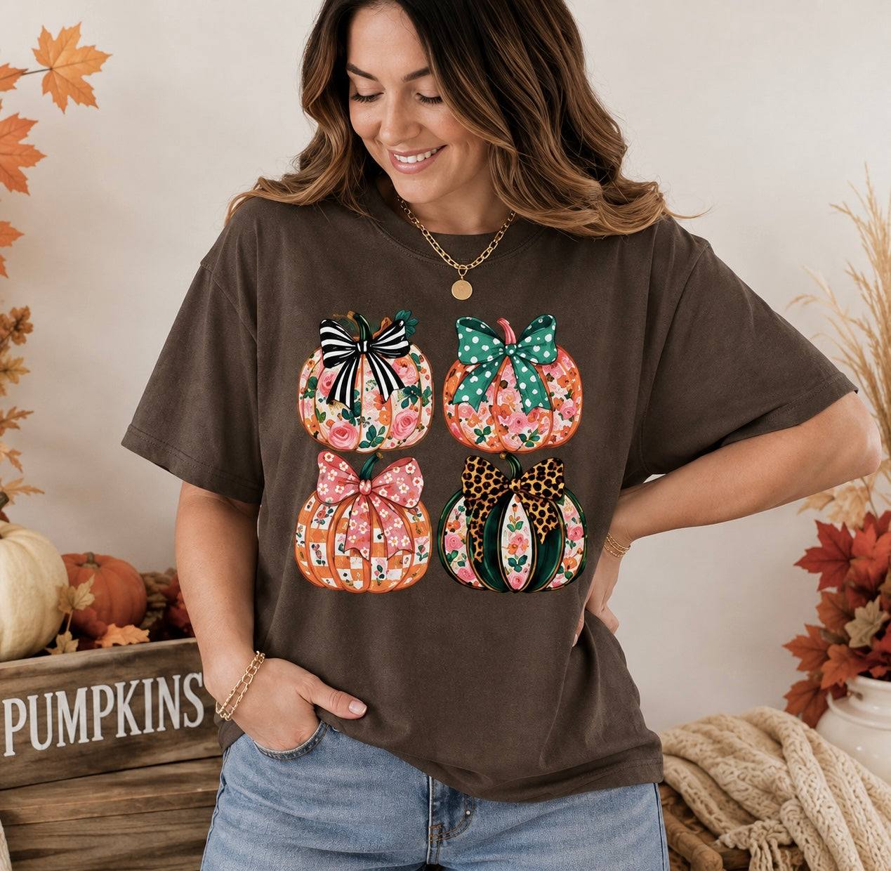 Fall Pumpkin Bow