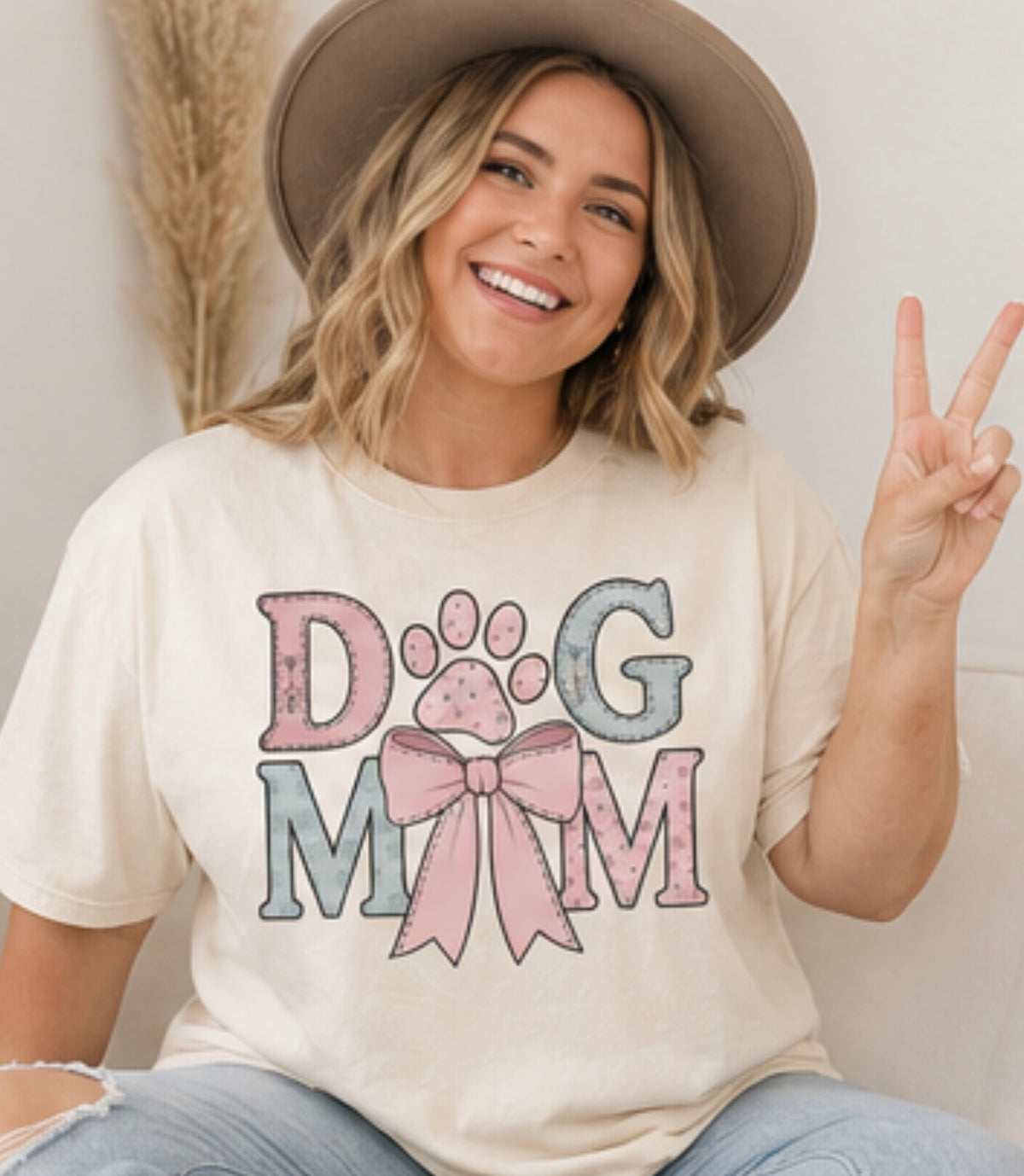 Pastel Dog Mom