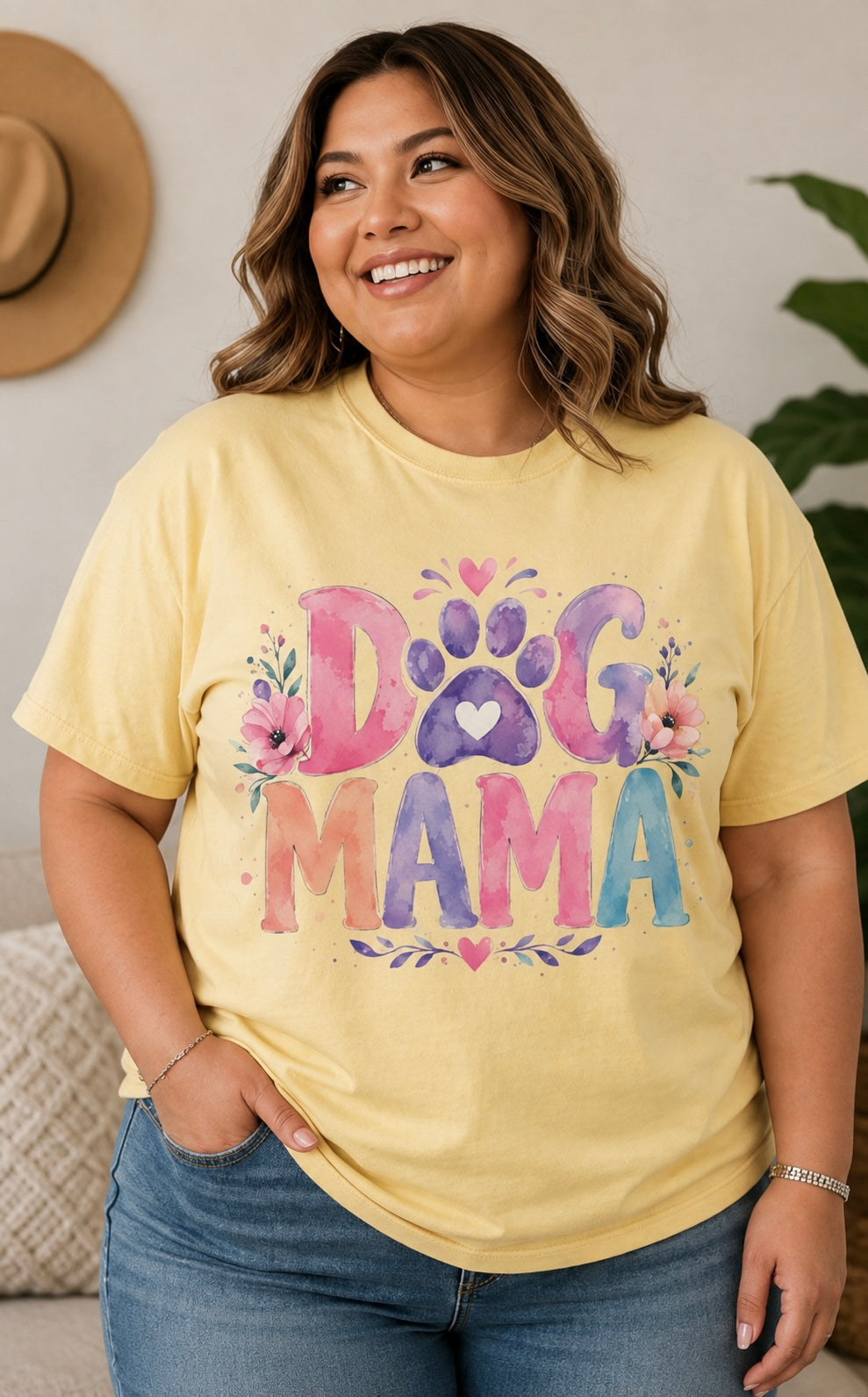 Watercolor Dog Mama
