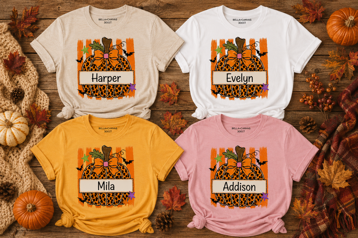 Personalized Bow Pumpkin
