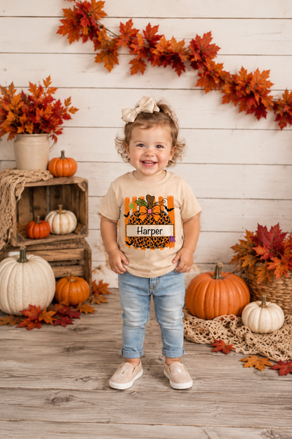 Personalized Bow Pumpkin