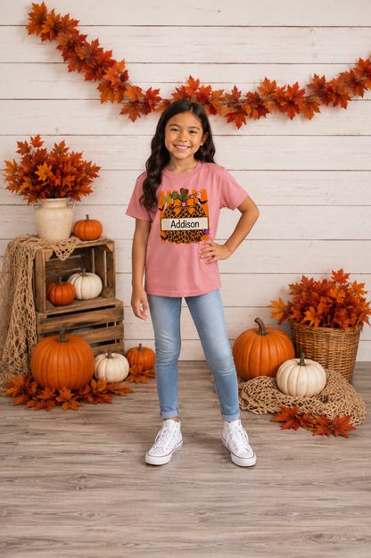 Personalized Bow Pumpkin