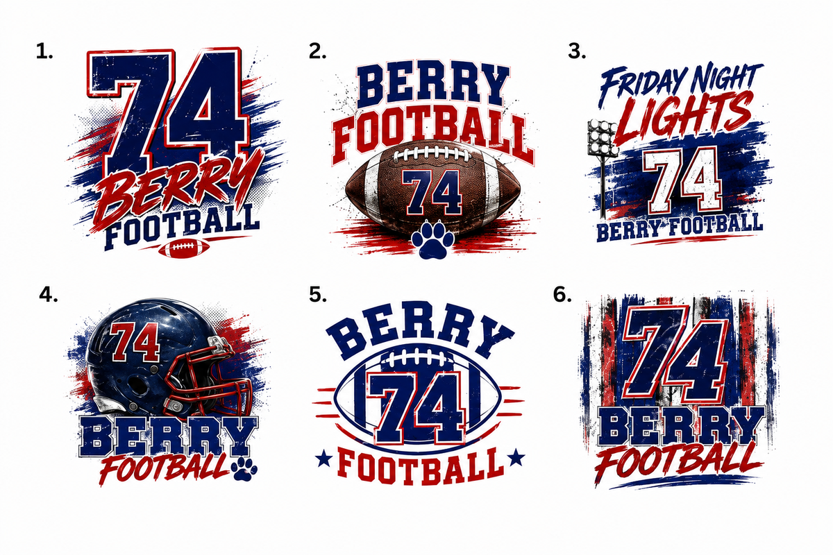 Personalized Berry Football
