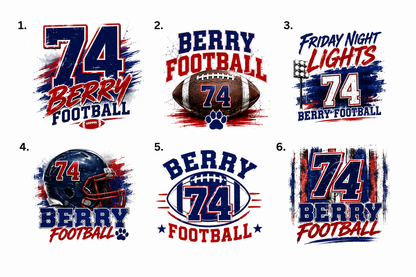 Personalized Berry Football