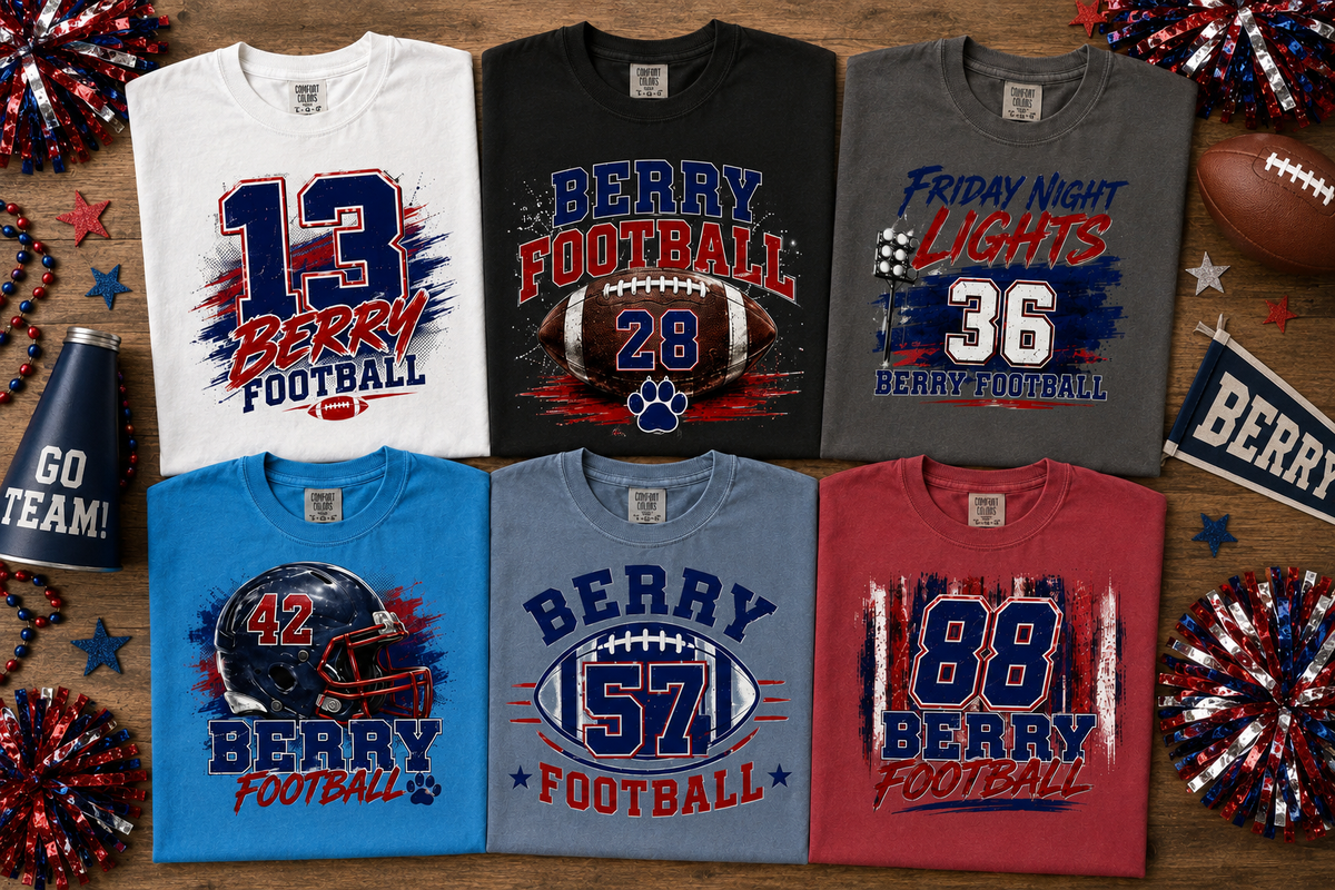Personalized Berry Football