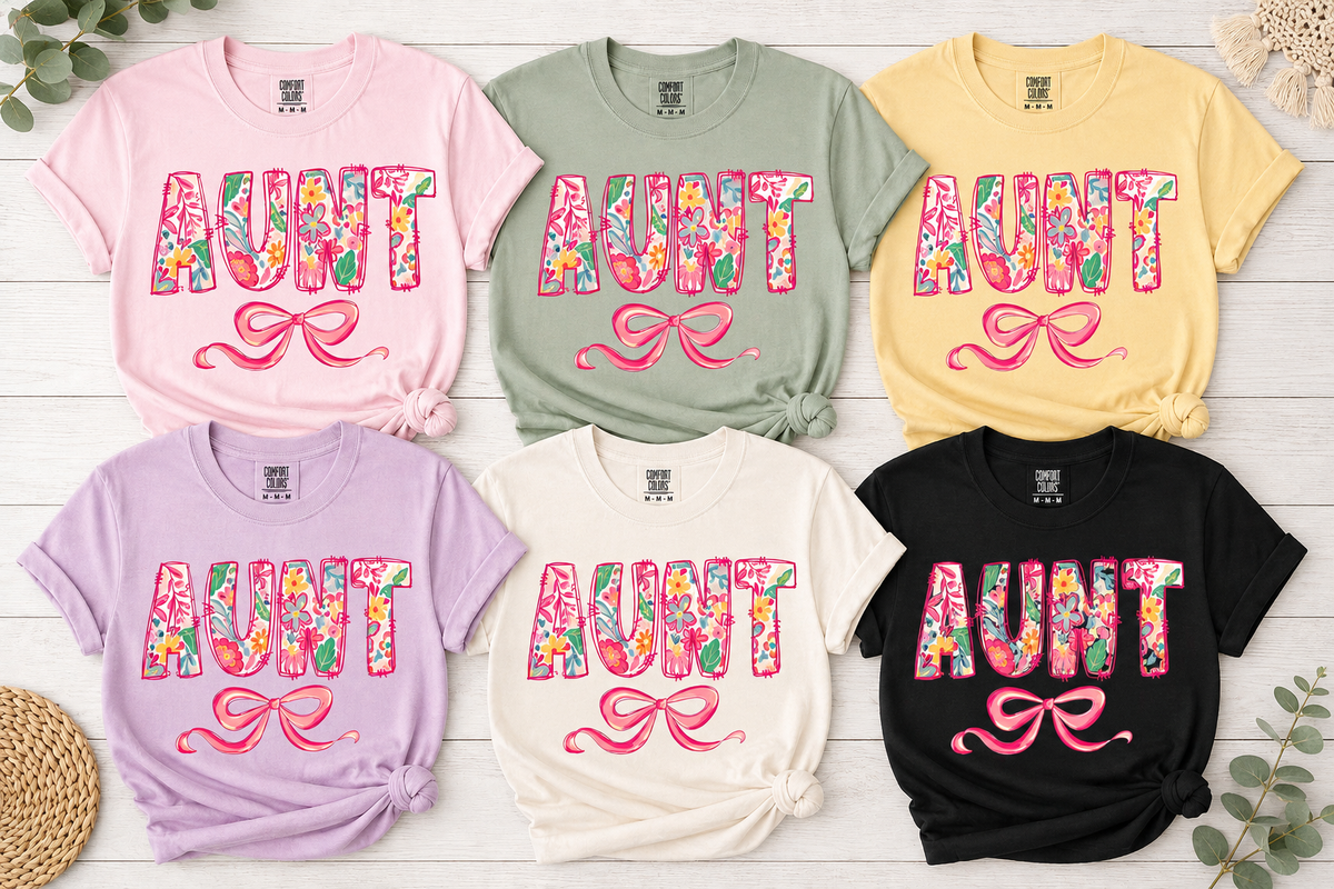 AUNT Floral Bow